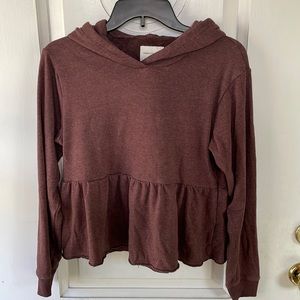 American Eagle women’s peplum hoodie